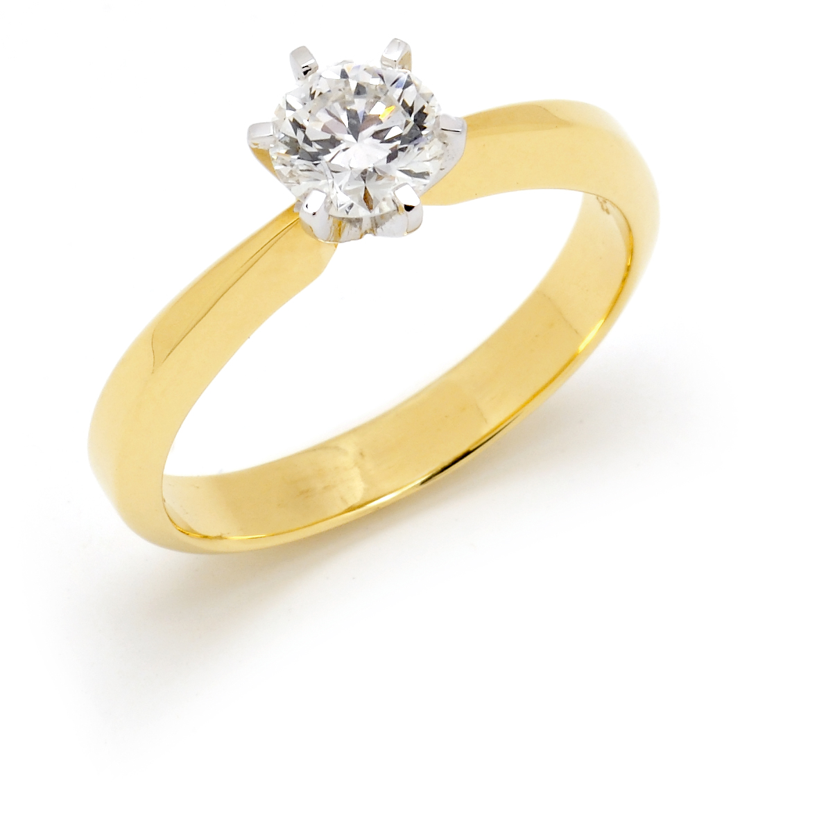 generic yellow gold solitaire diamond ring arcns - Custom Jeweller Search